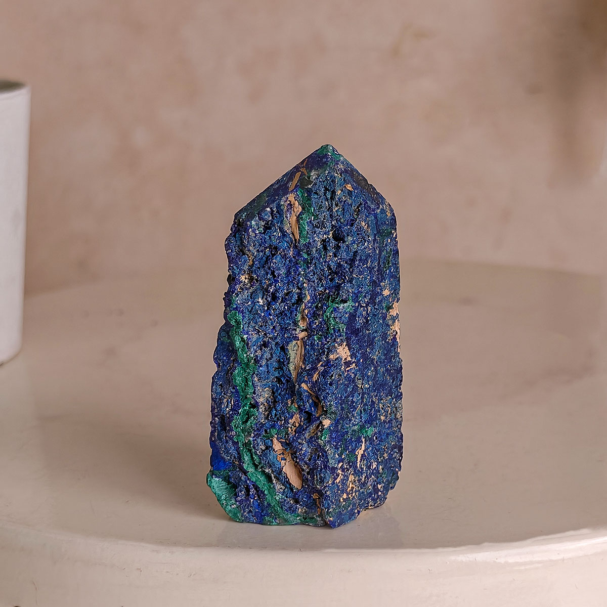 Azurite Raw Point-Shubhanjali Store (2) azurite raw point