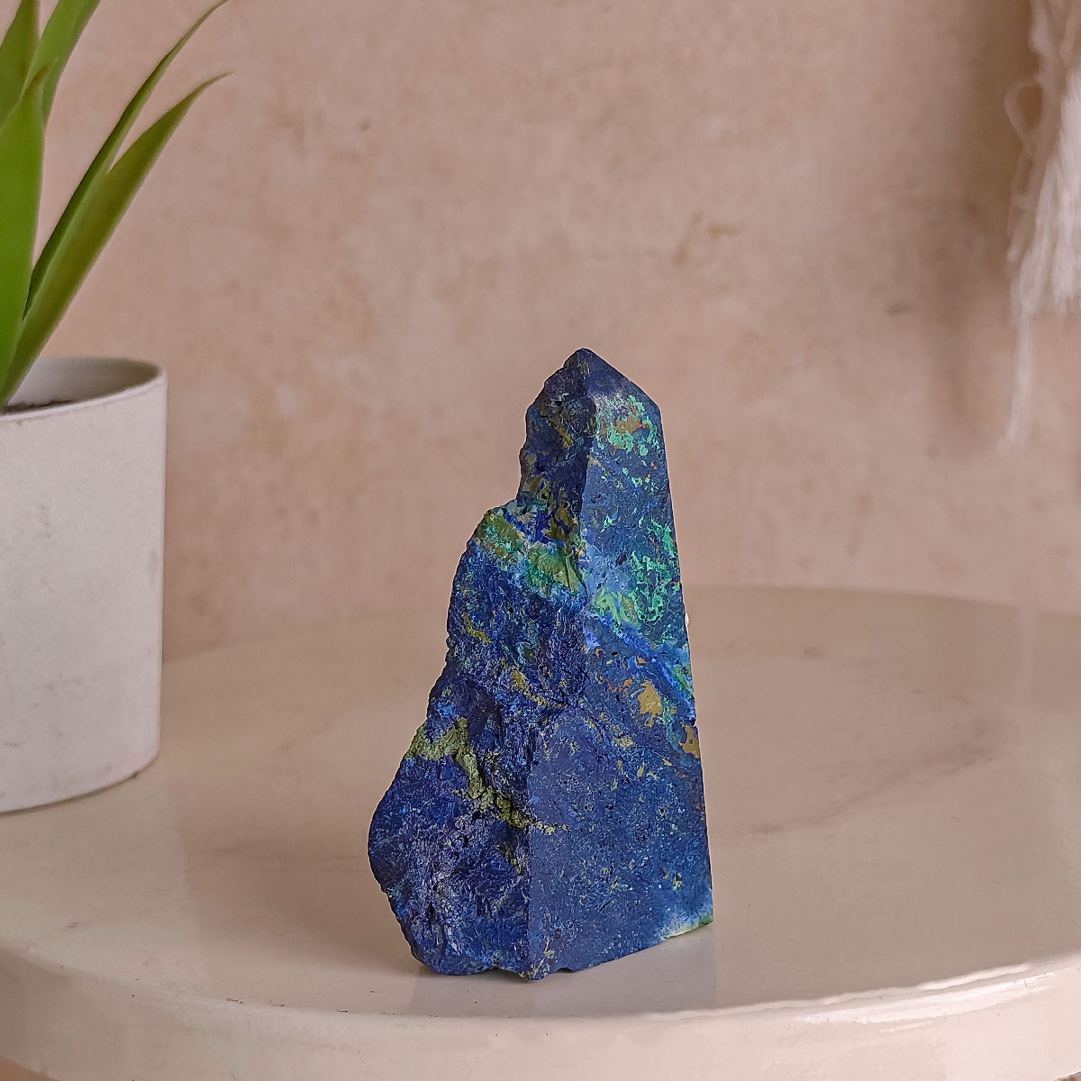 Azurite Raw Point-Shubhanjali Store (3) azurite raw point