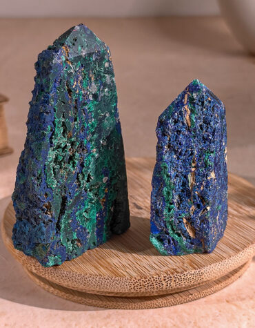 azurite raw point