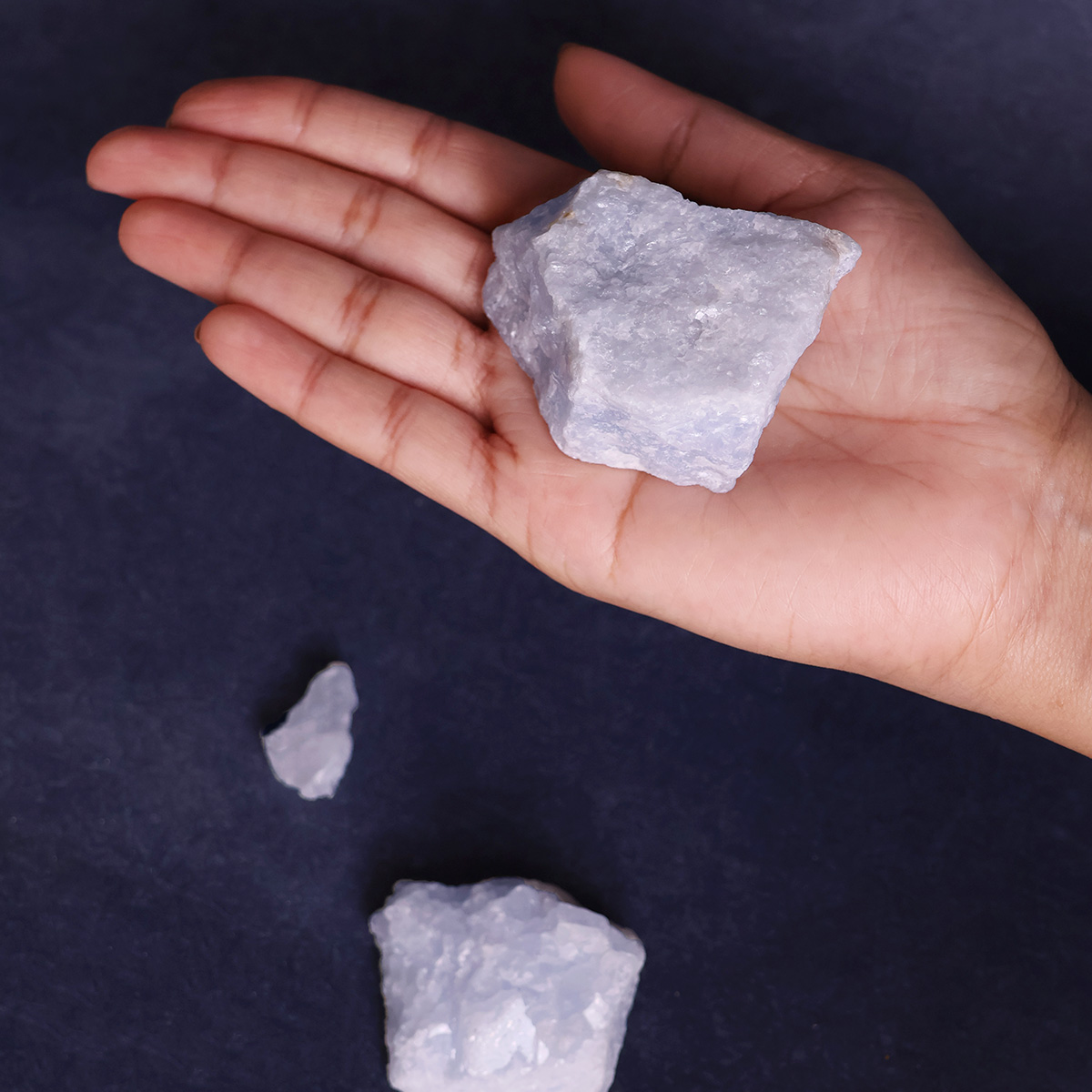 Blue Calcite Raw-Shubhanjali Store (4) blue calcite raw