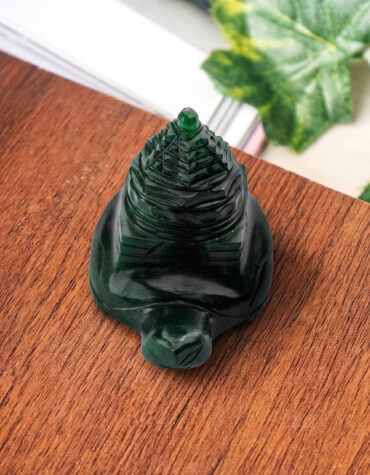 green jade turtle with shree yantra