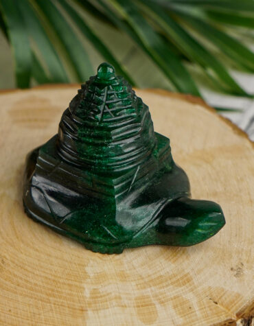 green jade turtle with shree yantra
