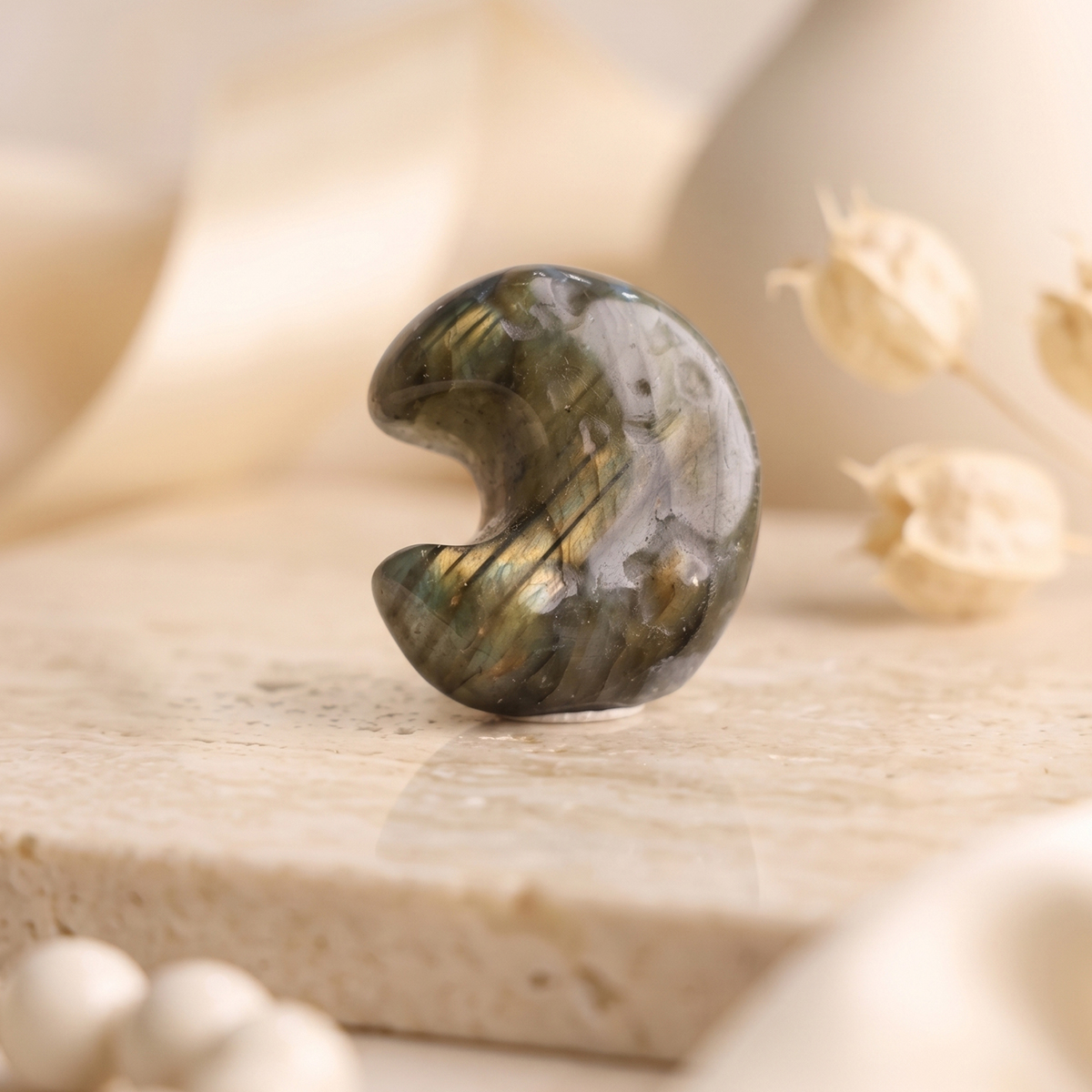 Labradorite Half Moon Small-Shubhanjali Store (4) labradorite half moon small