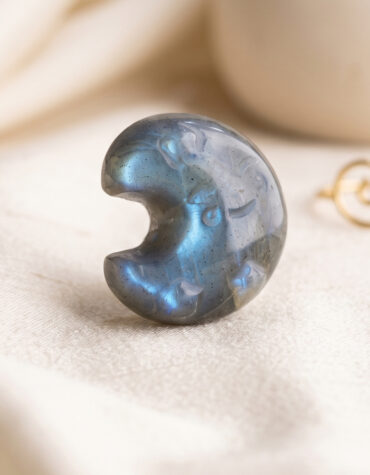 labradorite half moon small