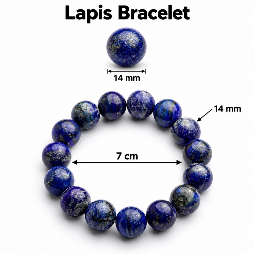 Lapis Bracelet 14mm lapis bracelet 14mm