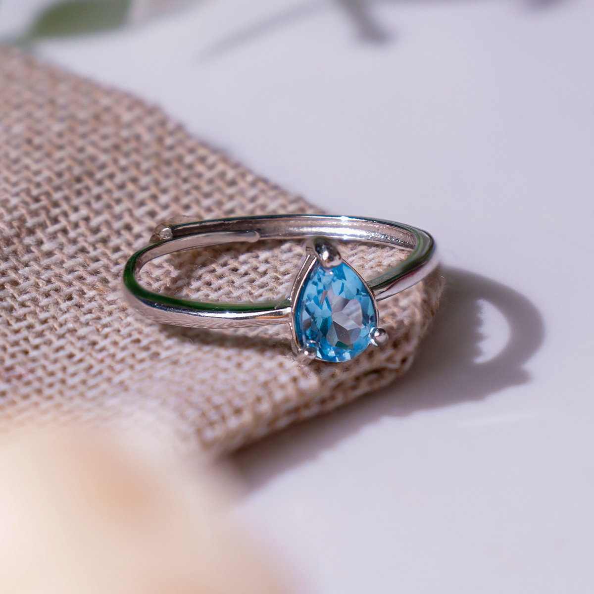 London Topaz Ring Silver-Shubhanjali Store (1) london topaz ring silver