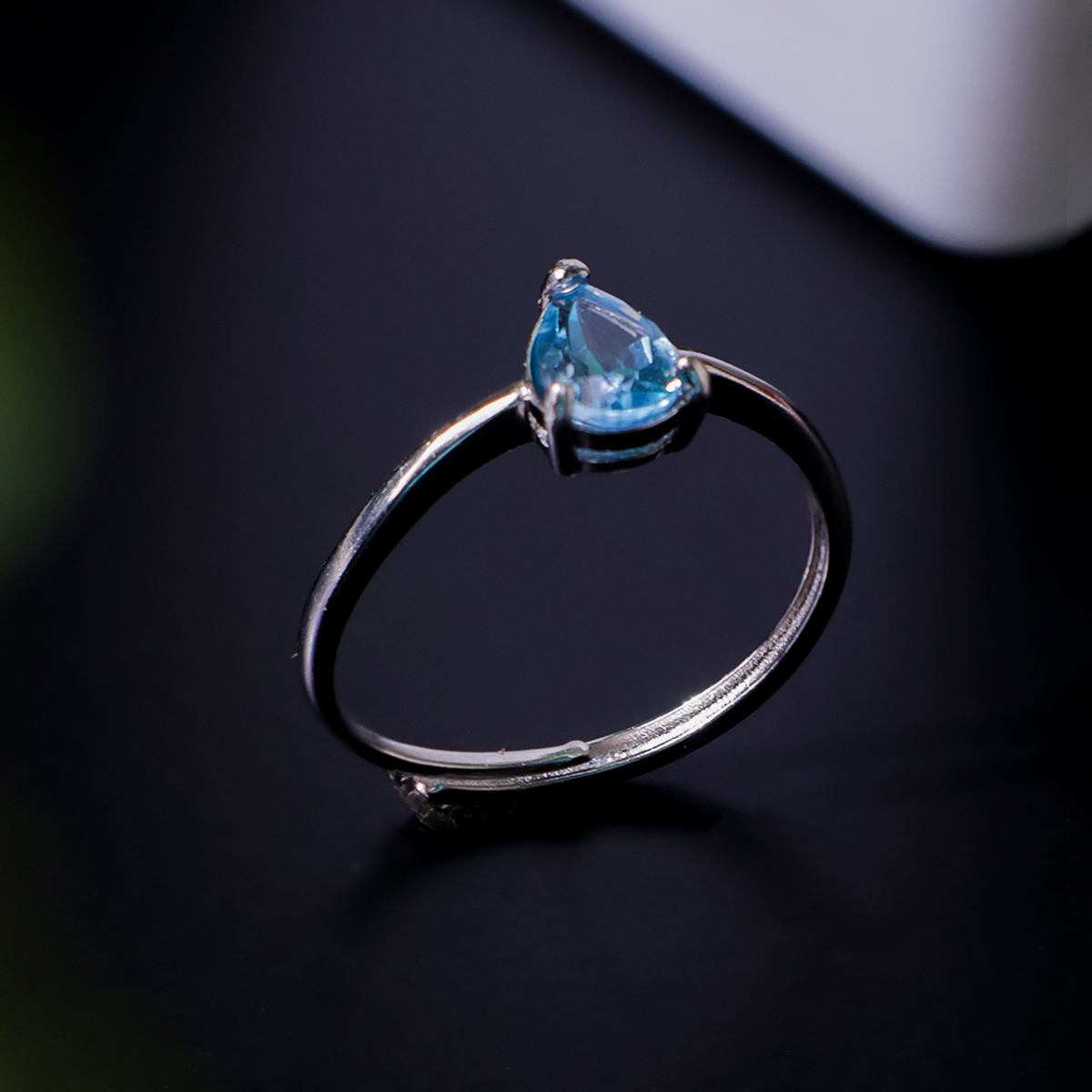 London Topaz Ring Silver-Shubhanjali Store (4) london topaz ring silver