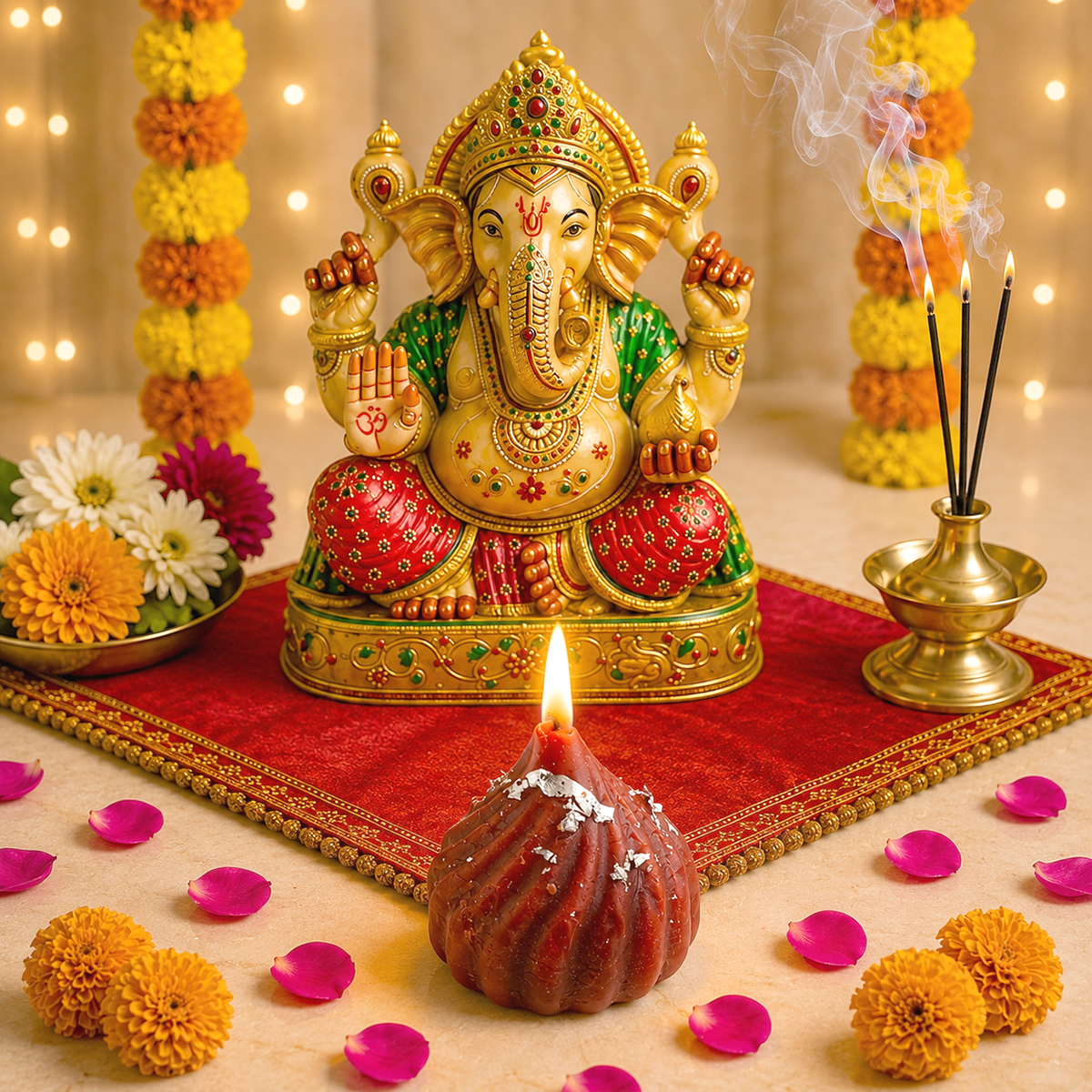 Modak Candle - Shubhanjali Store (1) modak candle pack of 4