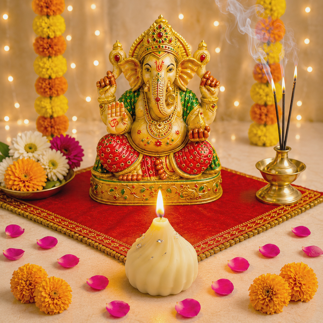 Modak Candle - Shubhanjali Store (2) modak candle pack of 4