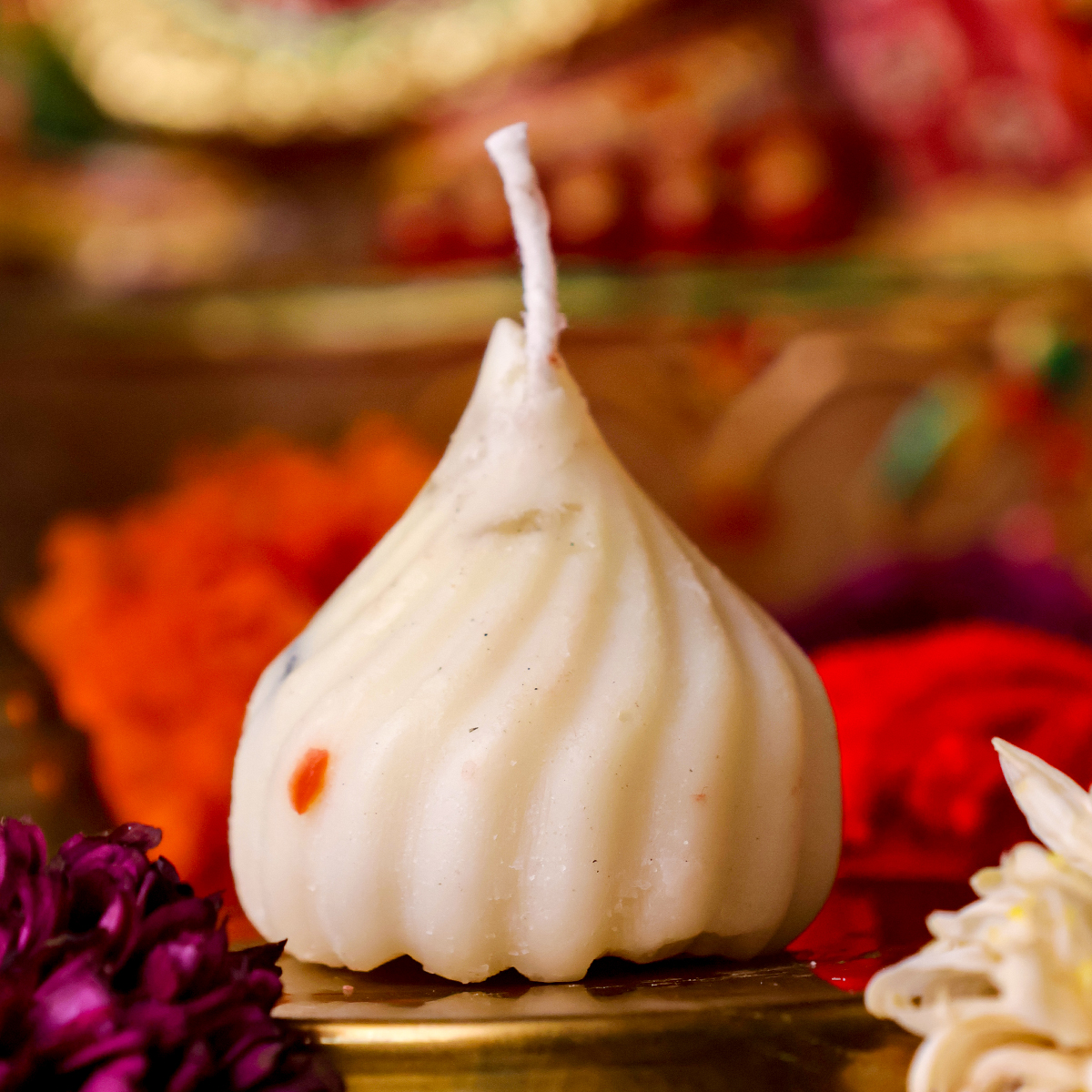 Modak Candle - Shubhanjali Store (4) modak candle (white)