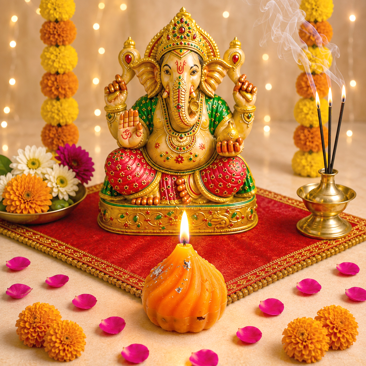 Modak Candle - Shubhanjali Store (4) modak candle pack of 4