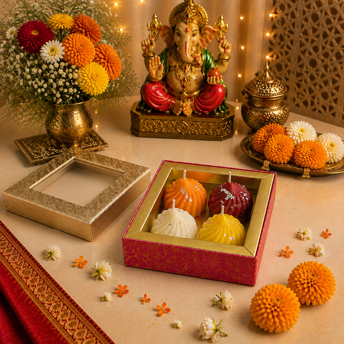 Modak Candle - Shubhanjali Store (5) modak candle pack of 4