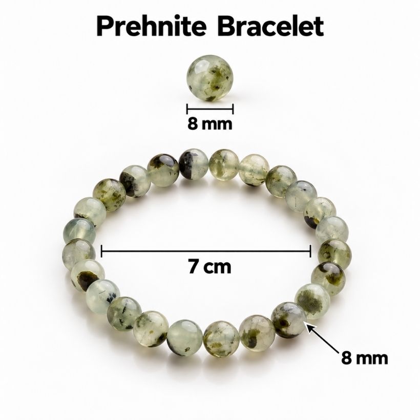 Prehnite Bracelet 8 mm prehnite bracelet 8 mm