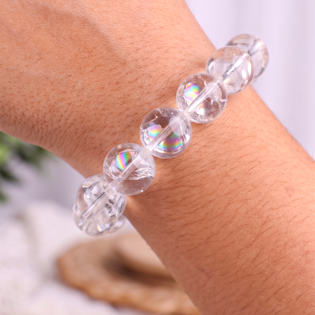 Rainbow Clear Quartz Bracelet-Shubhanjali Store (12) rainbow clear quartz bracelet