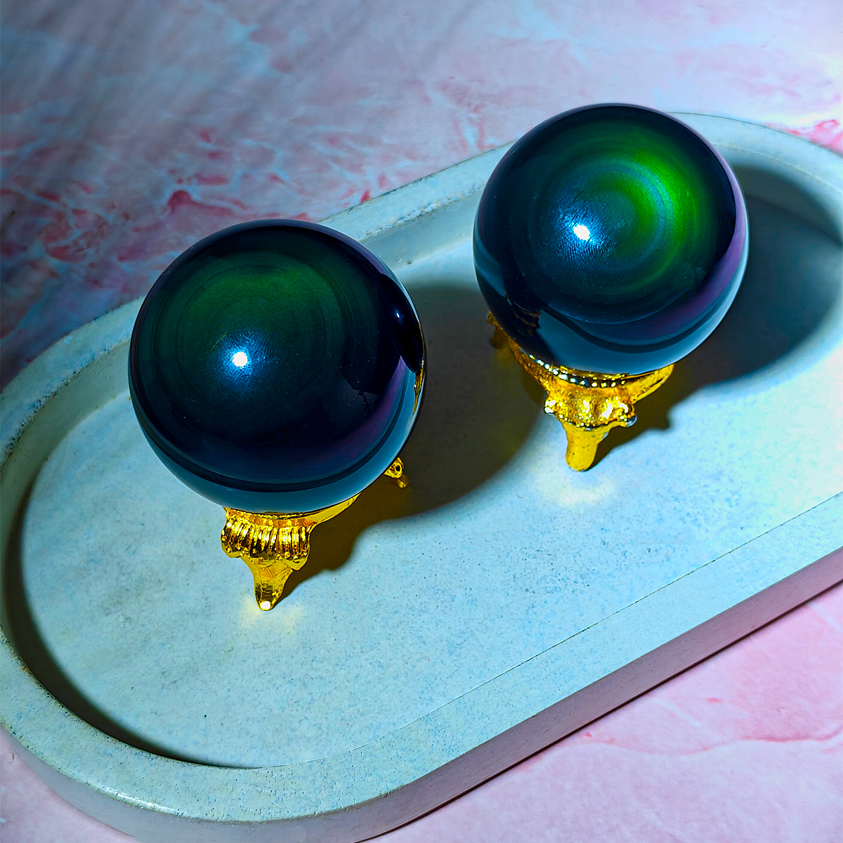 Rainbow Obsidian Ball HQ-Shubhanjali Store (6) rainbow obsidian ball hq
