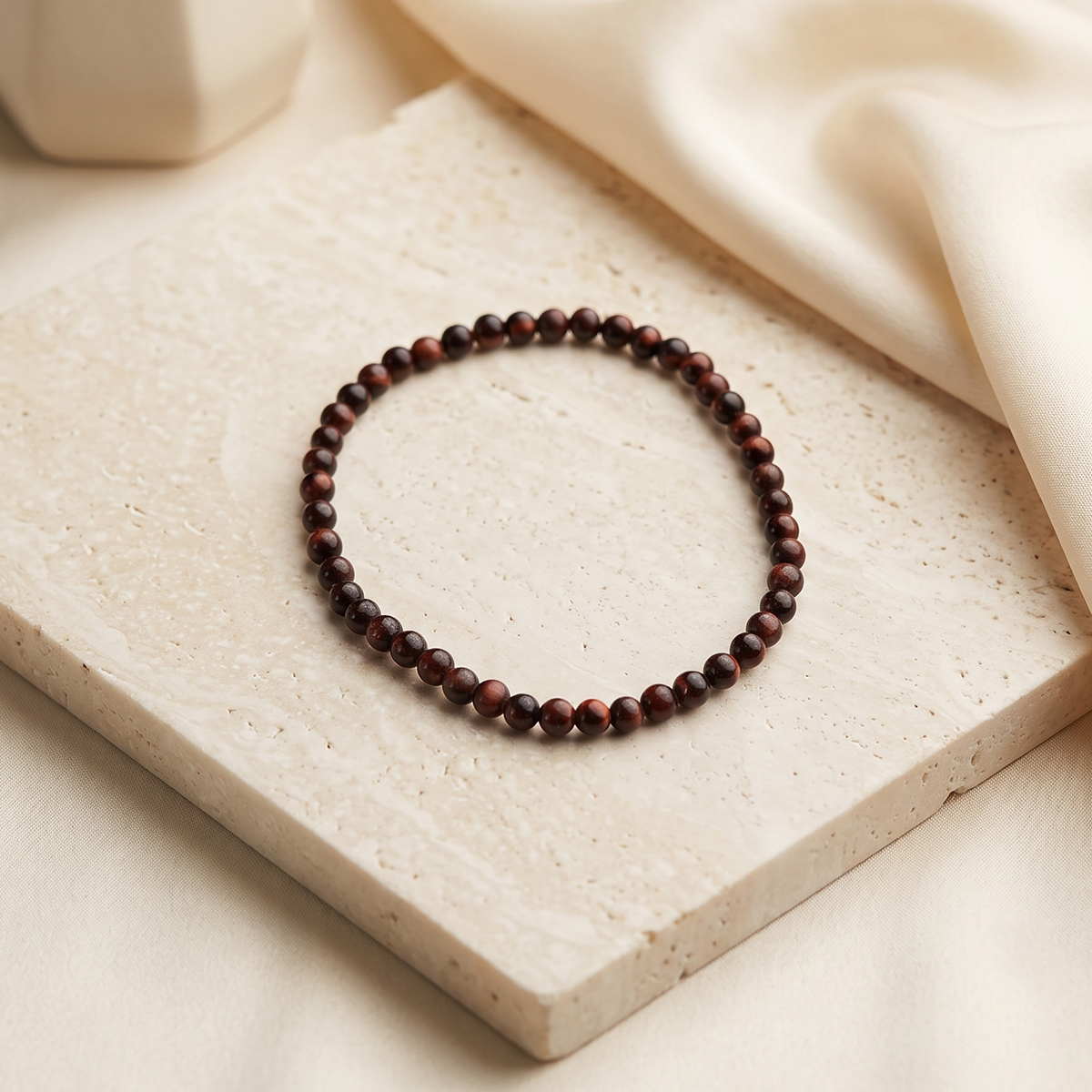Red Tiger Eye Bracelet 4mm-Shubhanjali Store (1) red tiger eye bracelet
