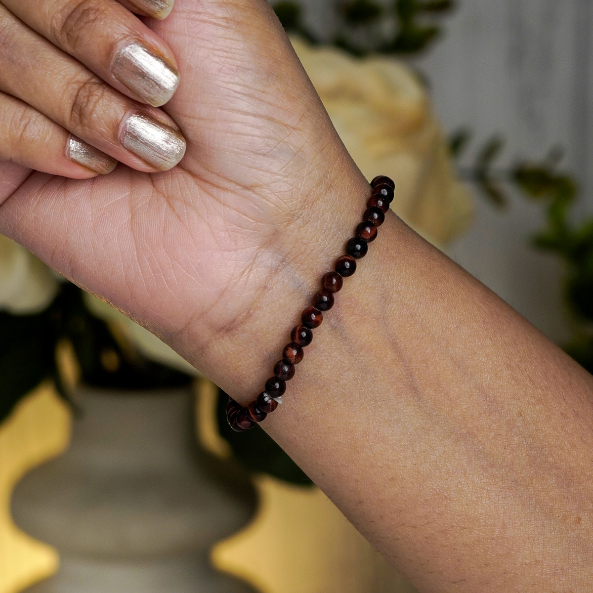Red Tiger Eye Bracelet 4mm-Shubhanjali Store (2) red tiger eye bracelet
