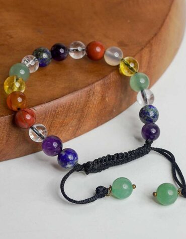7 chakra single thread bracelet
