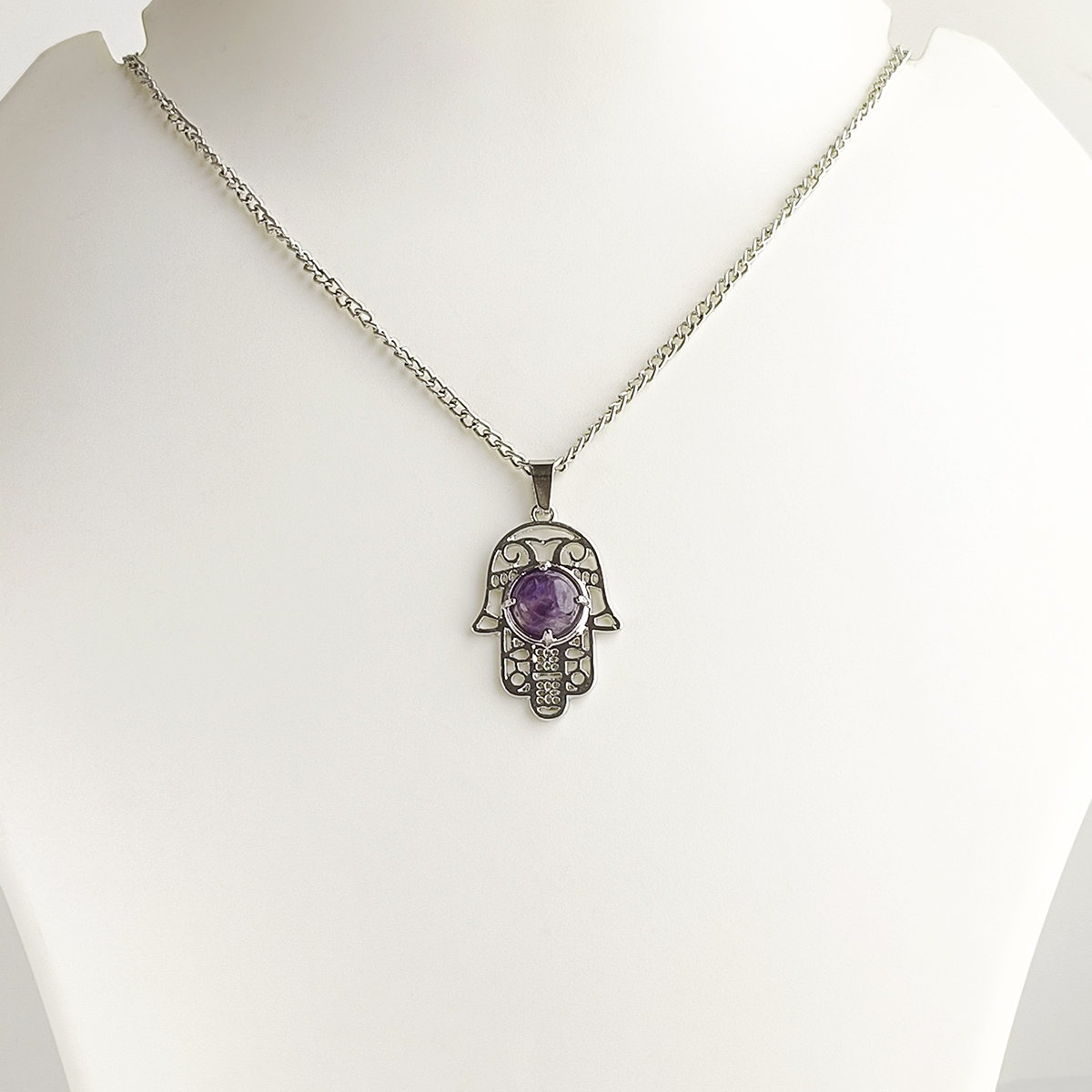 Amethyst Hamsa Pendant-Shubhanjali Store (4) hamsa hand pendant