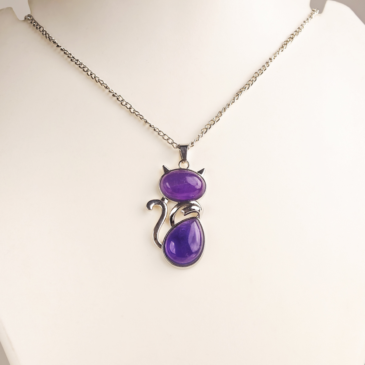 Amethyst Kitty Cat Pendant-Shubhanjali Store (1) auto draft
