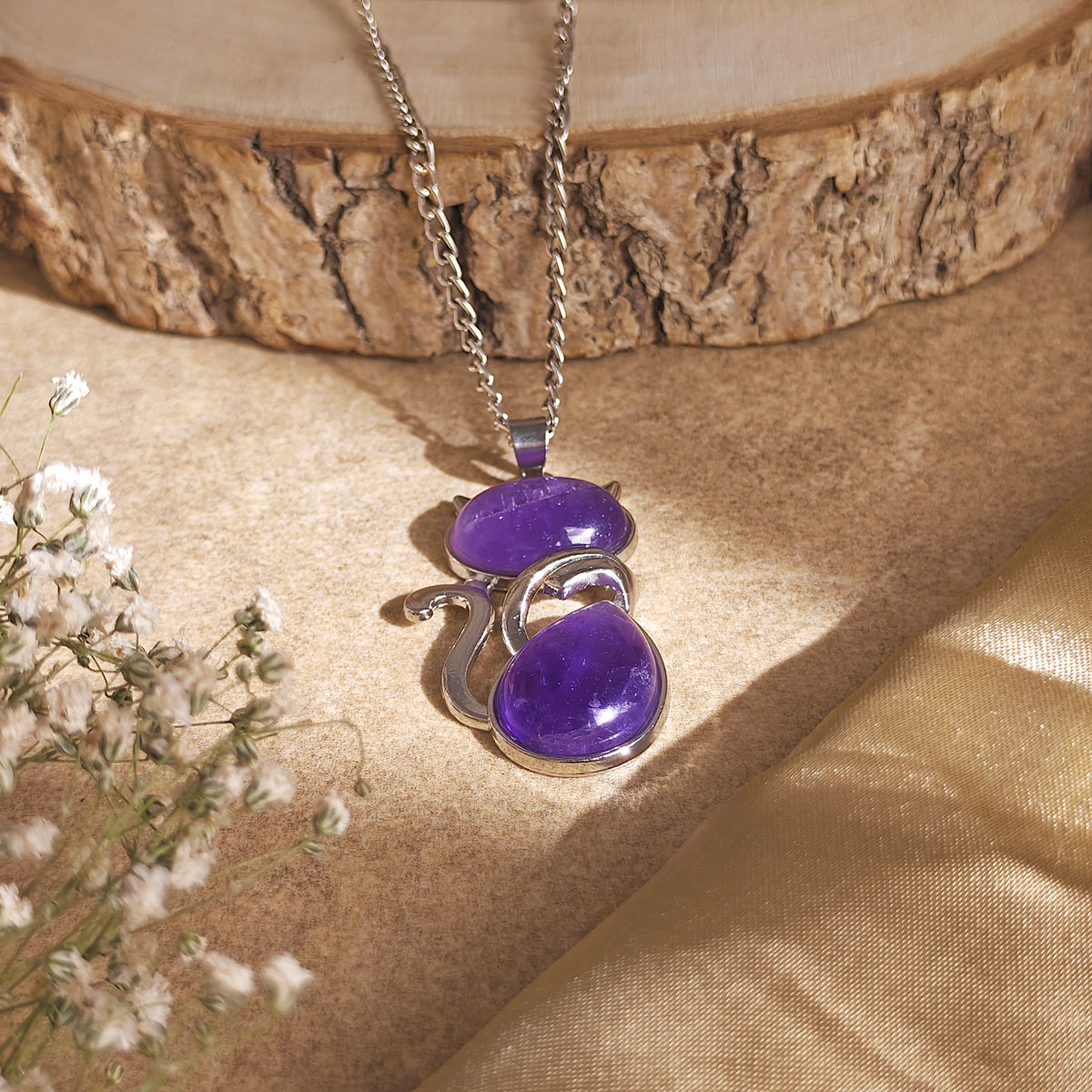Amethyst Kitty Cat Pendant-Shubhanjali Store (2) auto draft