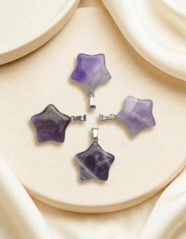 amethyst star pendant small