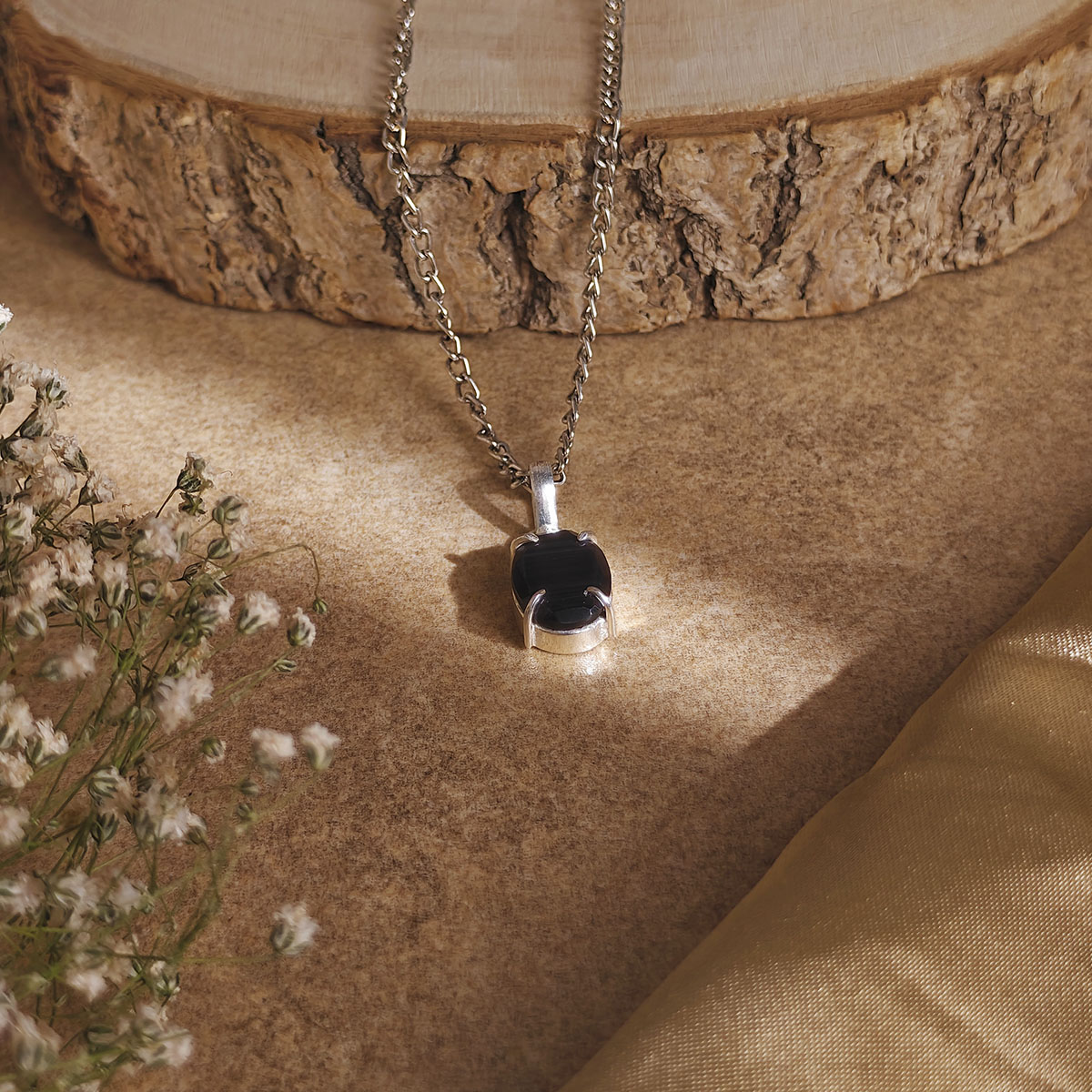 Black Obsidian Diamond Cut Pendant-Shubhanjali Store (3) auto draft