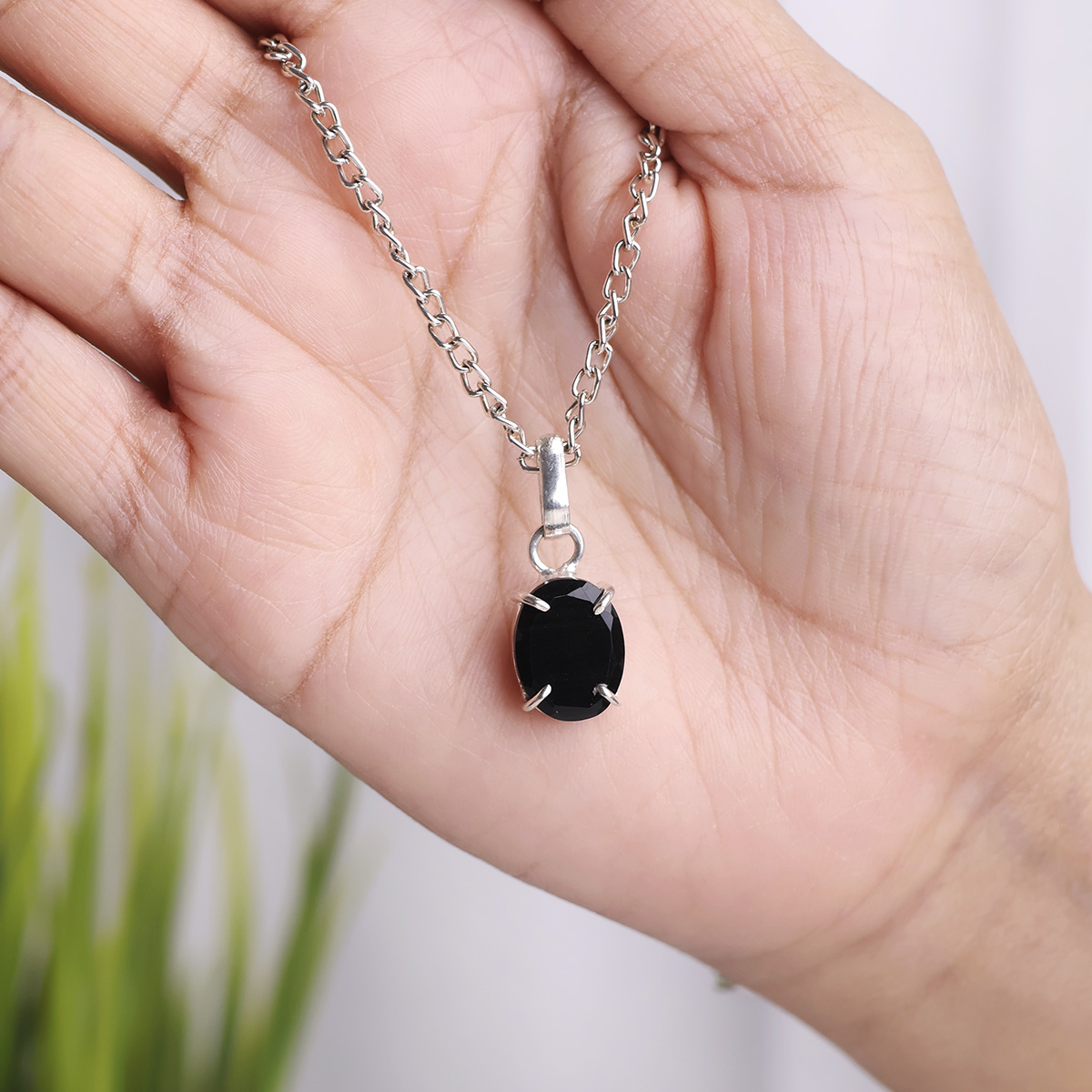 Black Obsidian Diamond Cut Pendant-Shubhanjali Store (5) auto draft