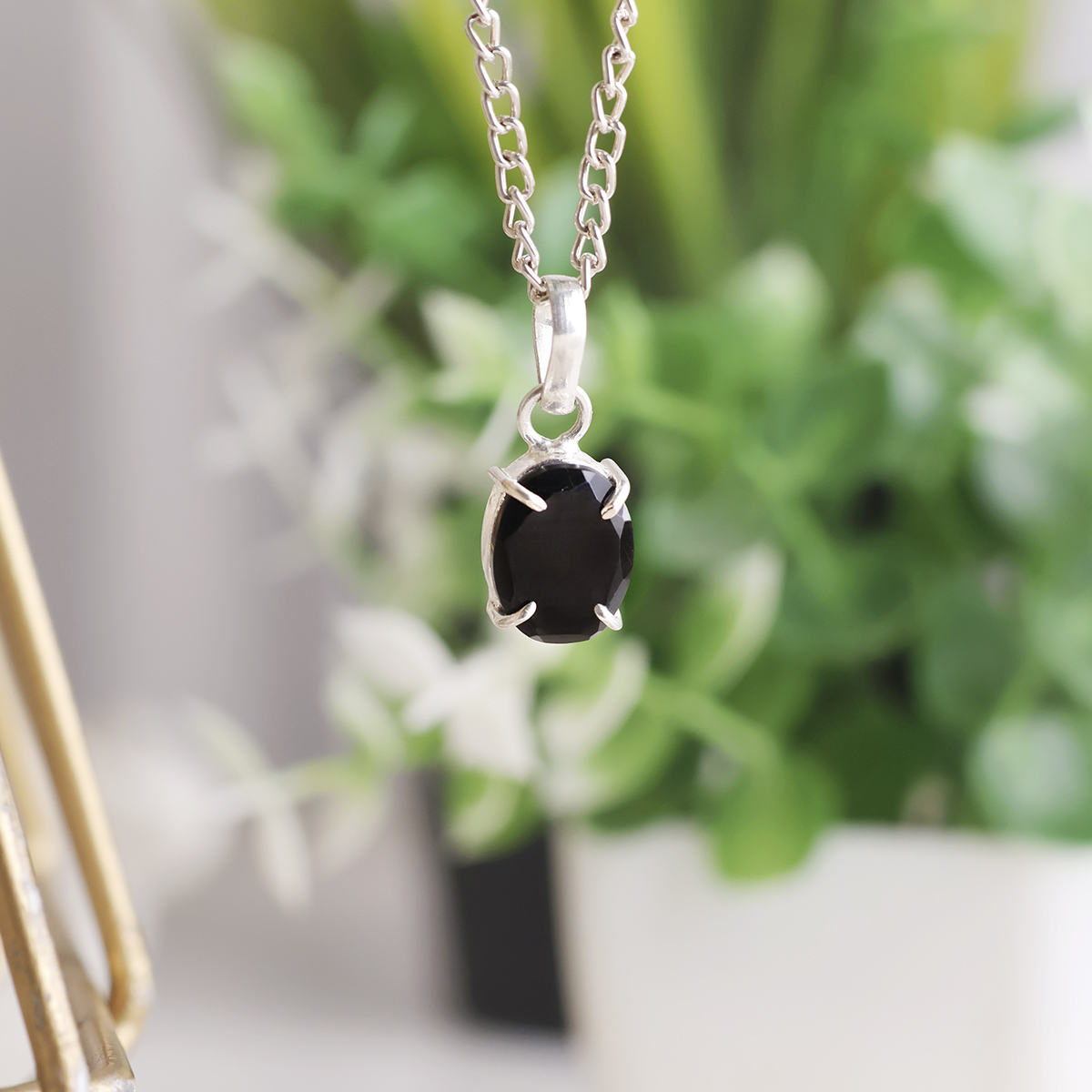 Black Obsidian Diamond Cut Pendant-Shubhanjali Store (6) auto draft