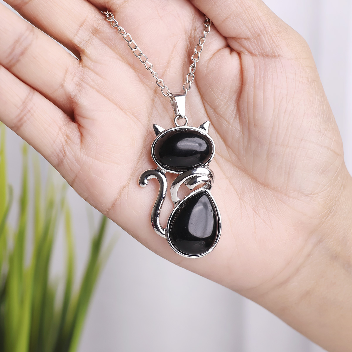 Black Obsidian Kitty Cat Pendant-Shubhanjali Store (4) auto draft