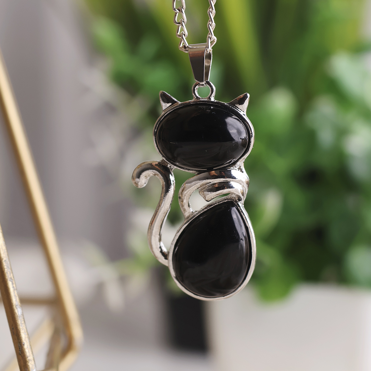 Black Obsidian Kitty Cat Pendant-Shubhanjali Store (5) auto draft