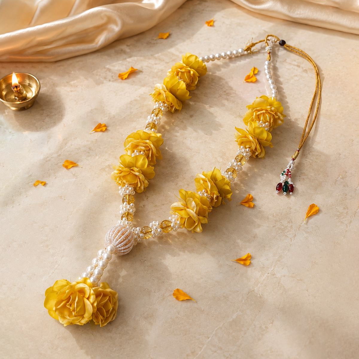 Citrine Flower Kanthi-Shubhanjali Store (1) citrine flower kanthi