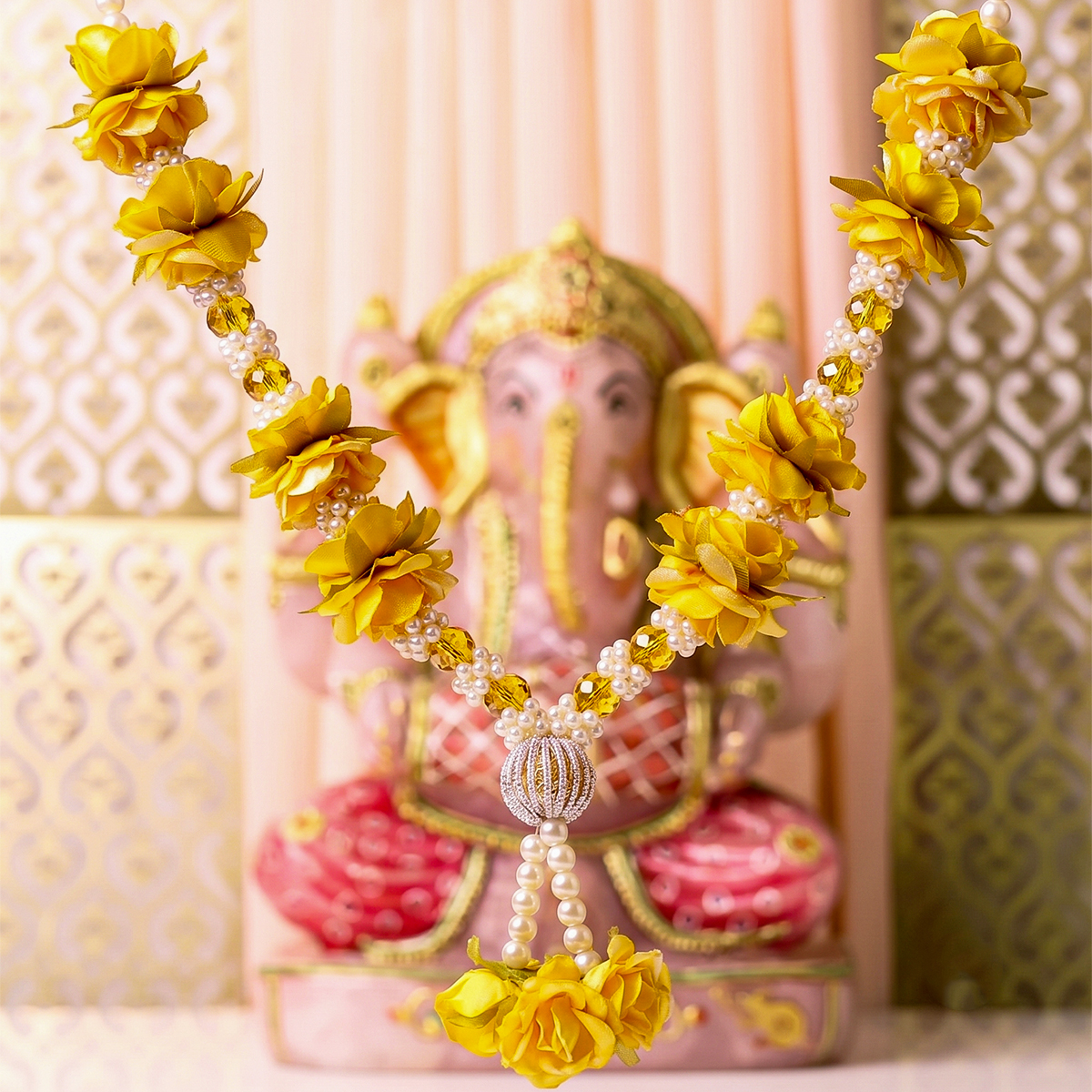 Citrine Flower Kanthi-Shubhanjali Store (2) citrine flower kanthi