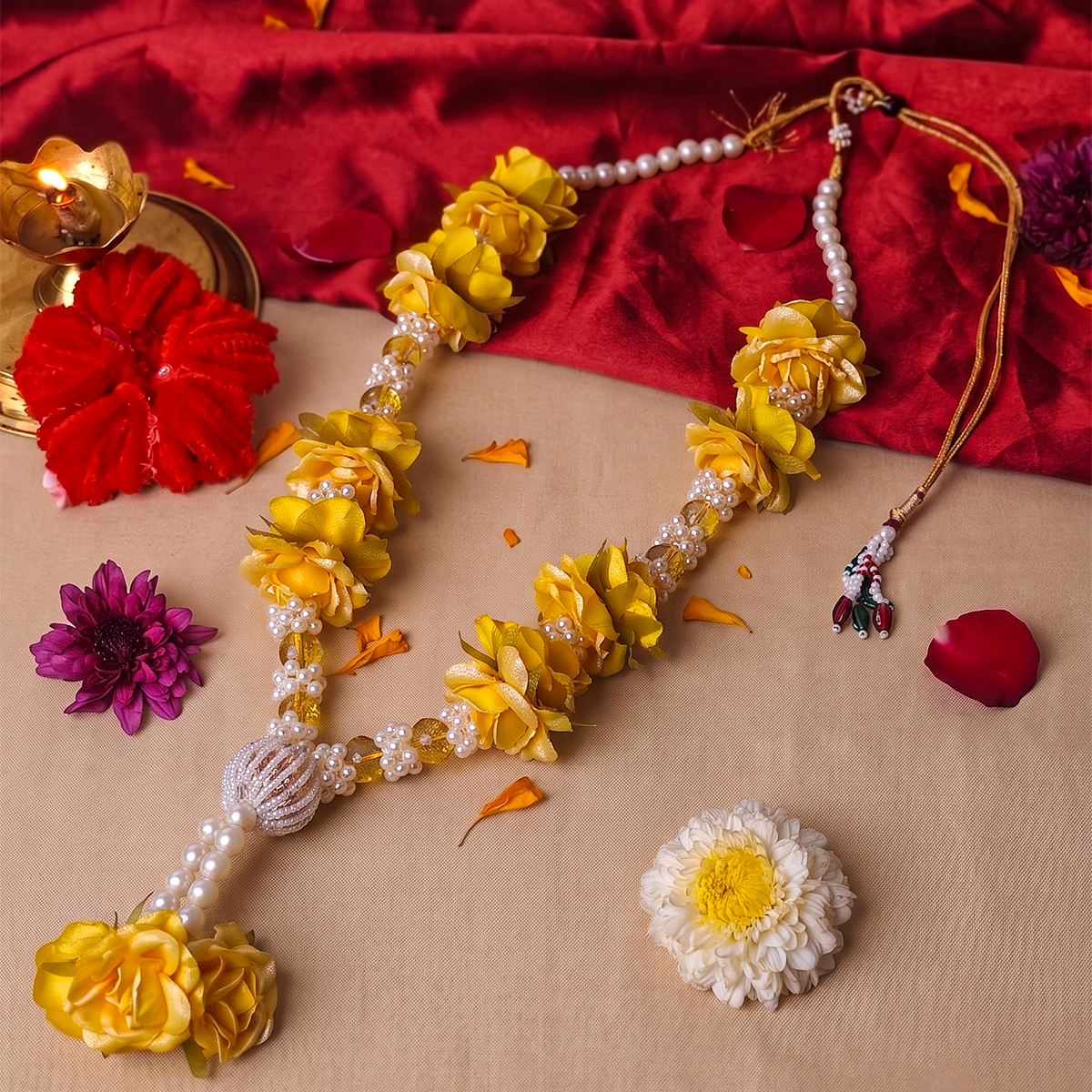 Citrine Flower Kanthi-Shubhanjali Store (3) citrine flower kanthi