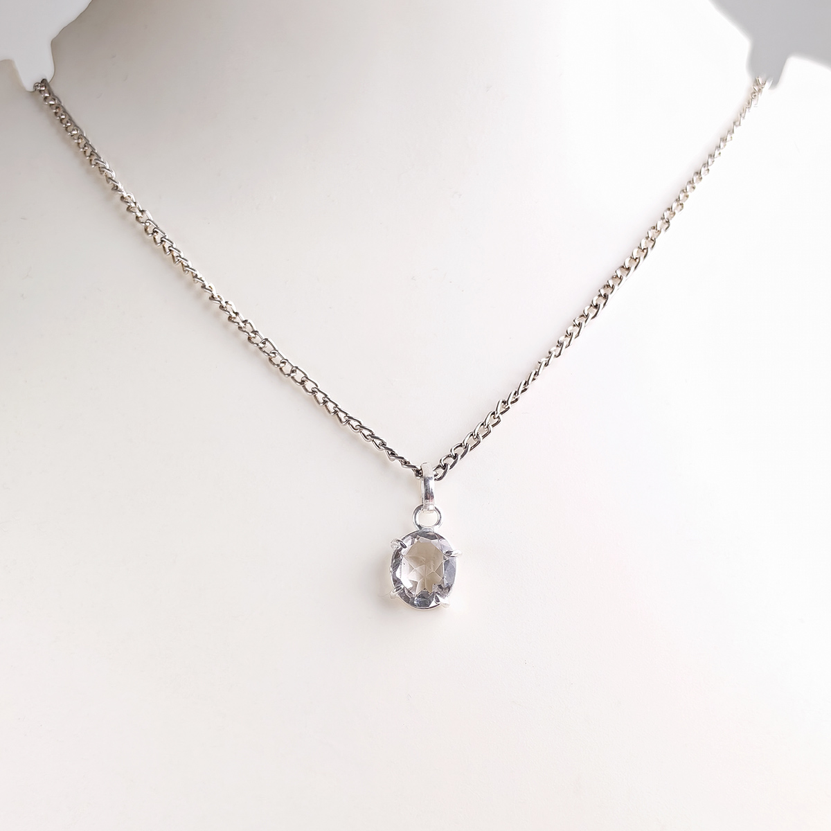 Clear Quartz Diamond Cut Pendant-Shubhanjali Store (1) auto draft
