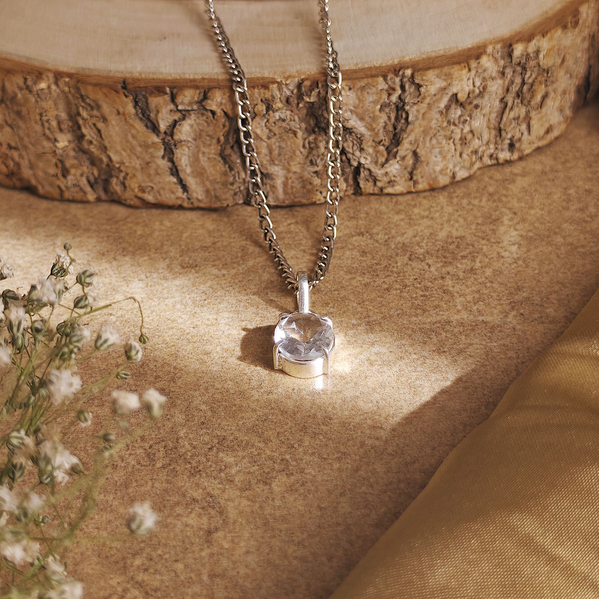 Clear Quartz Diamond Cut Pendant-Shubhanjali Store (2) auto draft