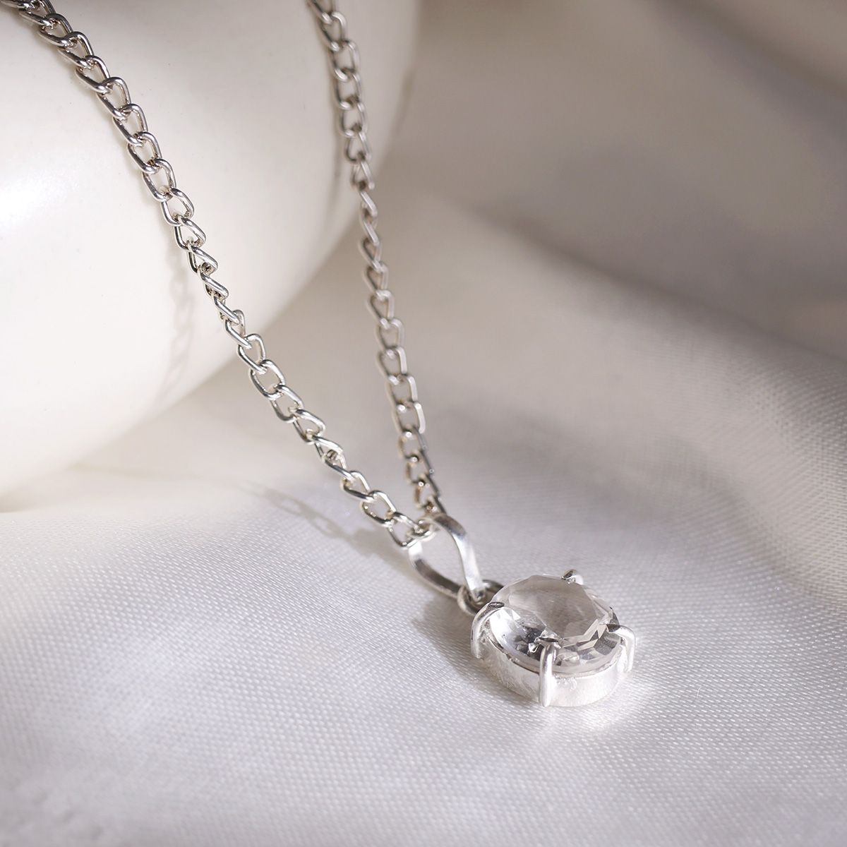 Clear Quartz Diamond Cut Pendant-Shubhanjali Store (3) auto draft