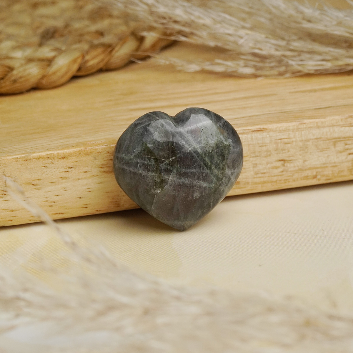 Dendrite Opal Cabochon Heart-Shubhanjali Store (2) dendrite opal cabochon heart