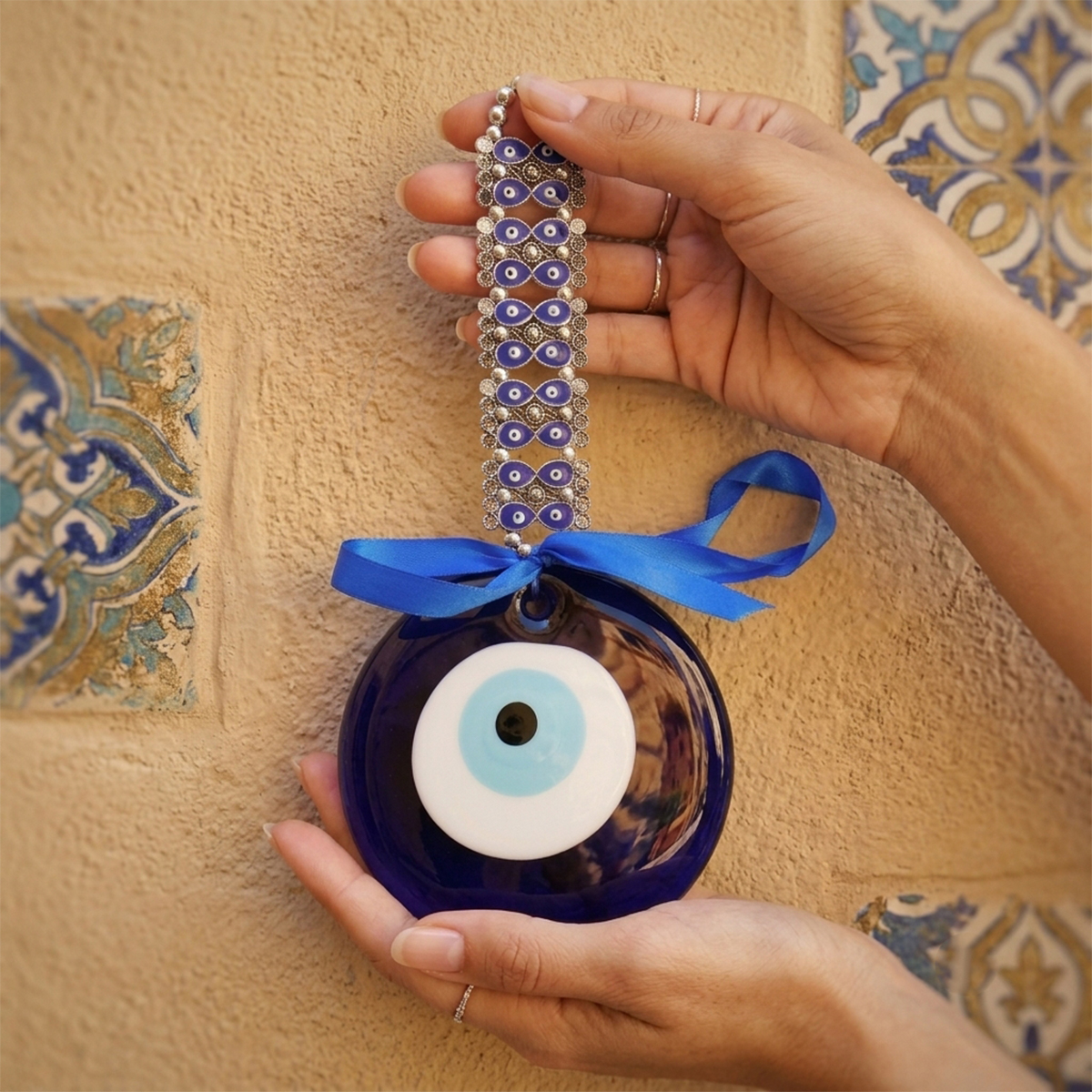Evil Eye Hanging 6 Inch-Shubhanjali Store (1) evil eye hanging 6 inch