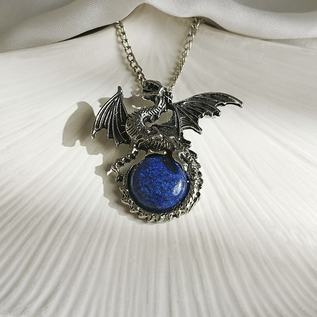 Lapis Lazuli Dragon Pendant-Shubhanjali Store (1) dragon pendant