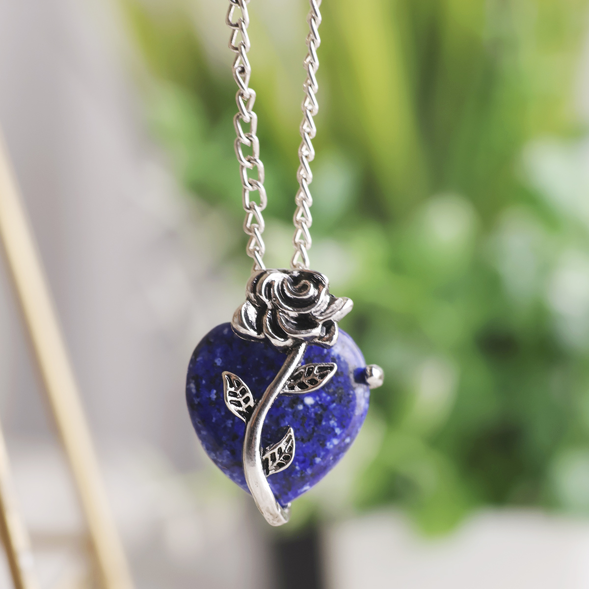 Lapis With Rose Heart Pendant-Shubhanjali Store (4) auto draft