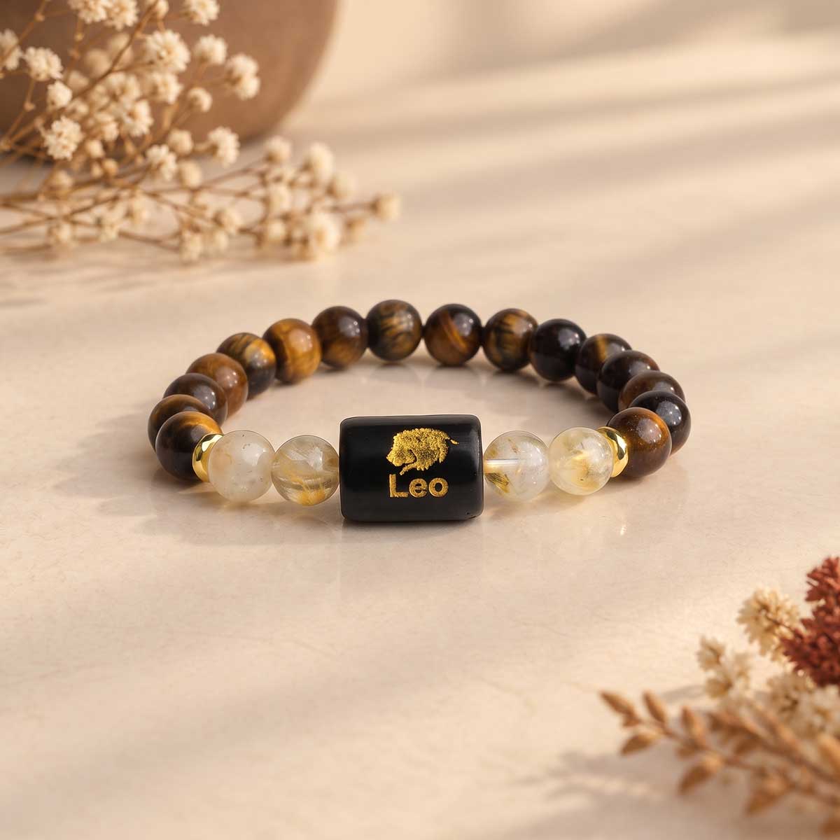 Leo Zodiac Symbol Bracelet-Shubhanjali Store (1) leo (सिंह राशि) zodiac symbol bracelet