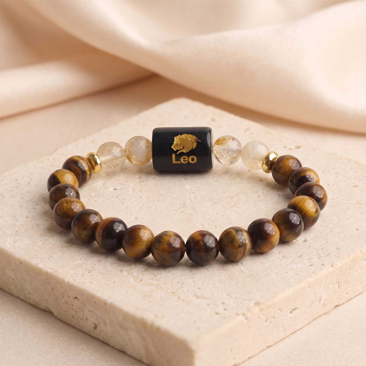 Leo Zodiac Symbol Bracelet-Shubhanjali Store (2) leo (सिंह राशि) zodiac symbol bracelet