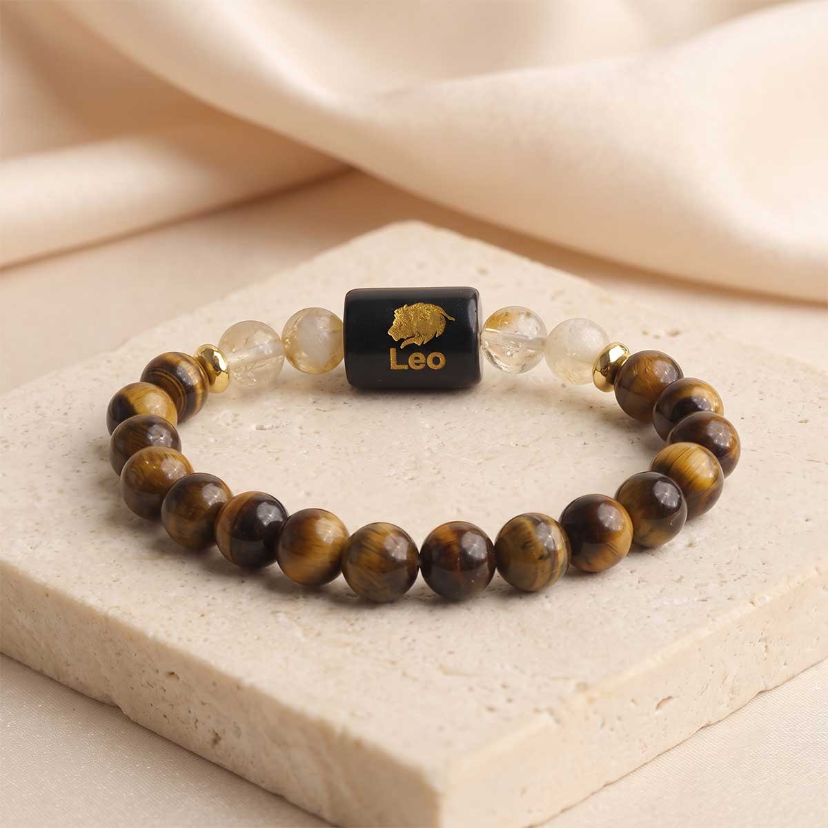 Leo Zodiac Symbol Bracelet-Shubhanjali Store (5) leo (सिंह राशि) zodiac symbol bracelet