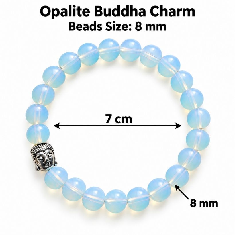 Opalite Buddha Bracelet opalite buddha bracelet