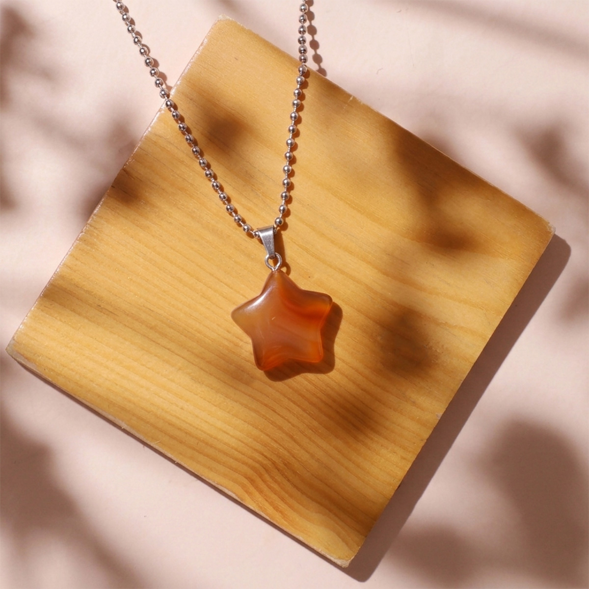 Red Carnelian Star Pendant Small - Shubhanjali Store (4) red carnelian star pendant small