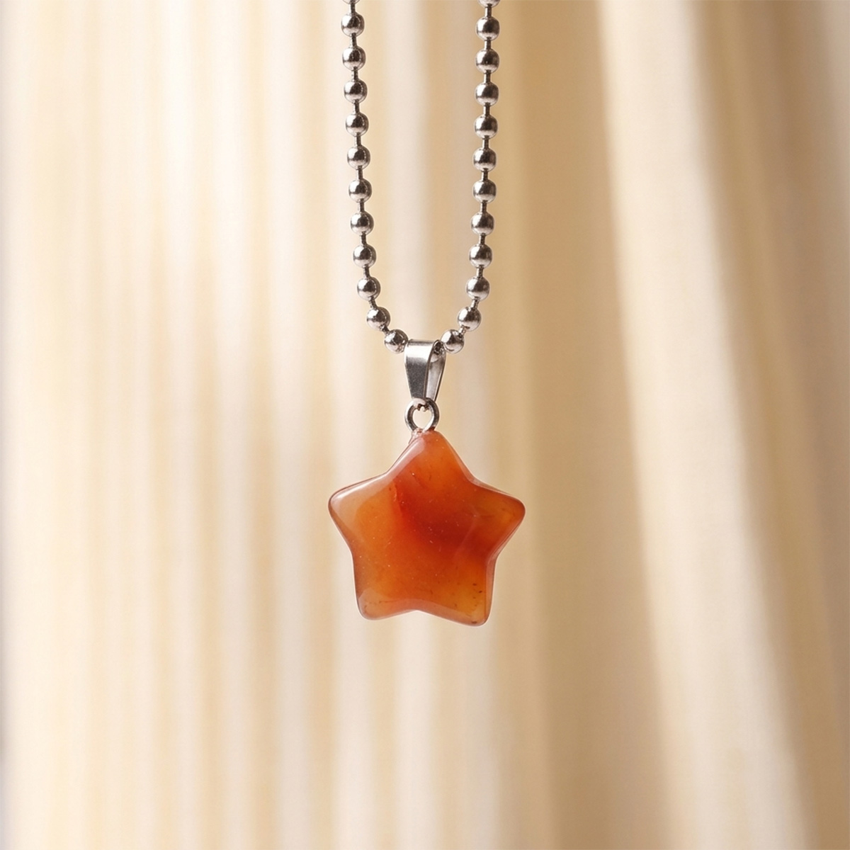 Red Carnelian Star Pendant Small - Shubhanjali Store (5) red carnelian star pendant small
