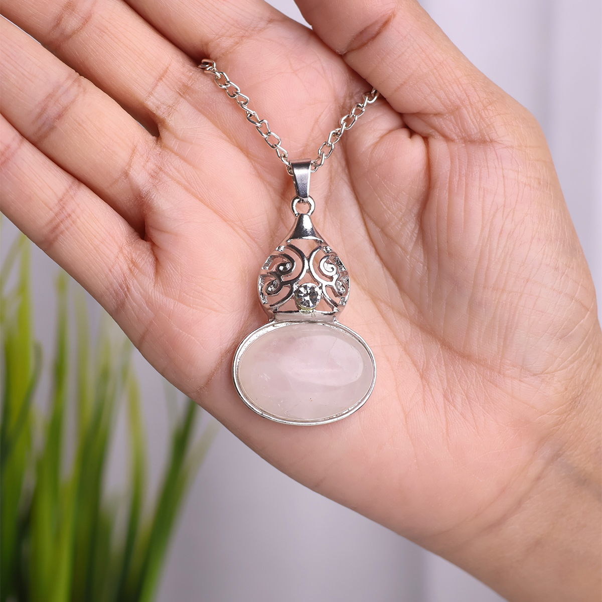 Rose Quartz Flask Bottle Pendant-Shubhanjali Store (3) auto draft