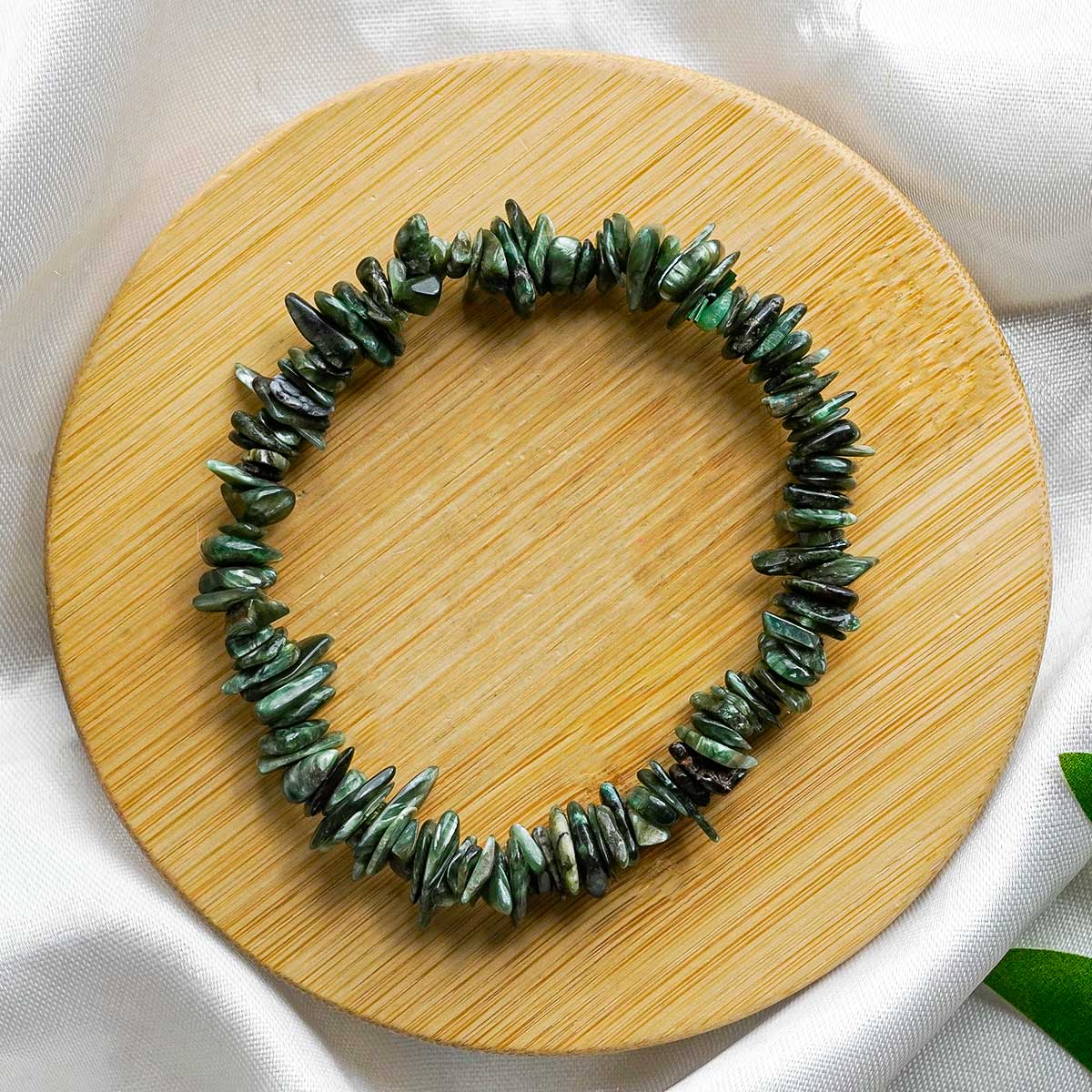 Seraphinite Chips Beads Bracelet-shubhanjali Store (3) seraphinite chips beads bracelet