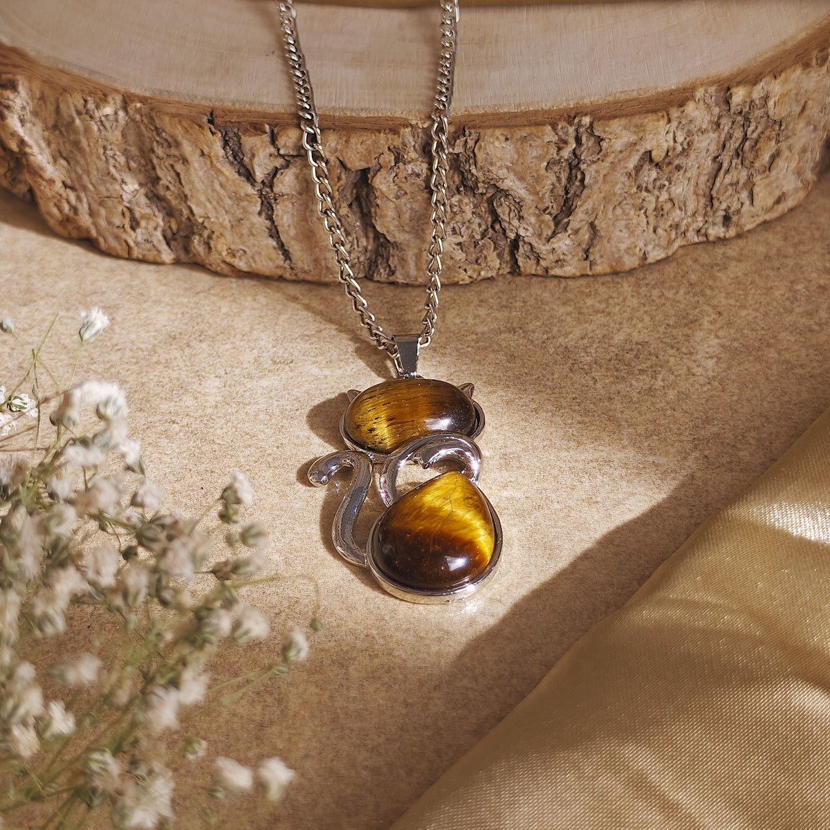 Tiger Eye Kitty Cat Pendant-Shubhanjali Store (2) auto draft